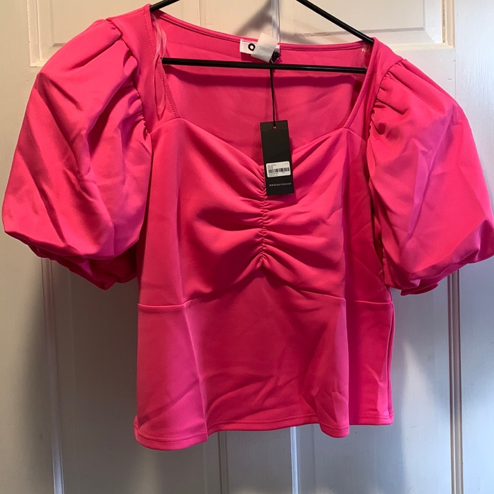 Pink sweetheart crop top